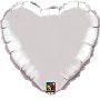 Hearts Mylar Balloons Silver QH33138